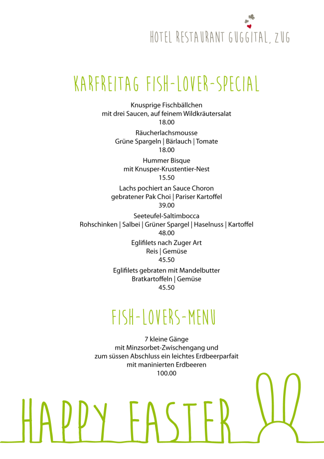 Karfreitag Fish-Lovers-Special